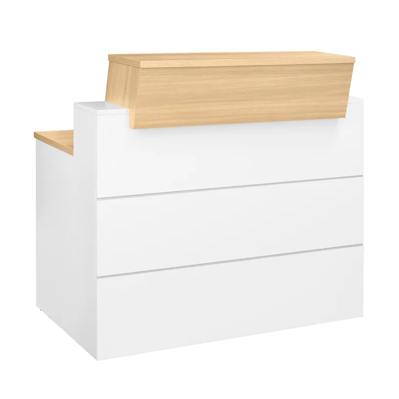 Banque d’accueil droite SUNDAY – finition imitation chêne